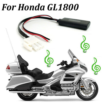 #ad 1x Motorcycle 3 PIN Audio Bluetooth Aux Cable Adapter for Honda Goldwing GL1800 $13.51