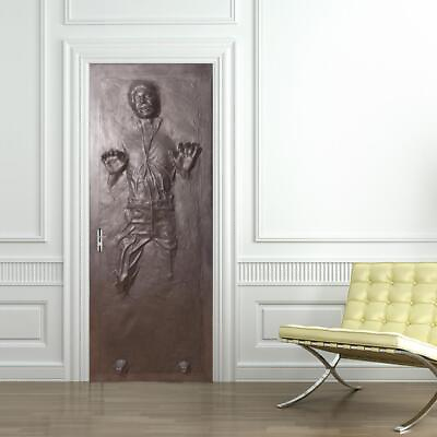 #ad Han Solo Carbonite DOOR WRAP Decal Wall Sticker Mural Home Decor Star Wars D187 $20.33