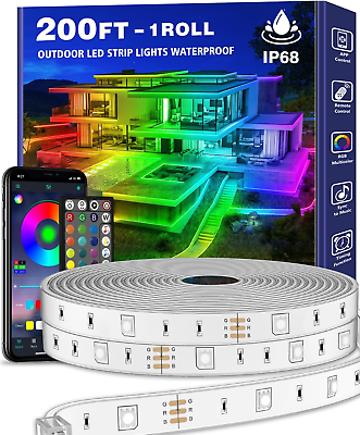 #ad 200Ft Outdoor LED Strip Lights Waterproof 1 RollIp68 outside Led Light Strips W $196.99