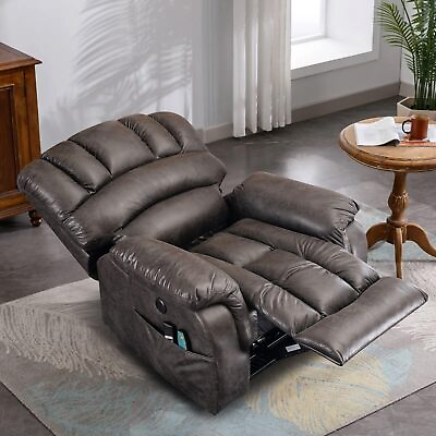 #ad Large Dual OKIN Motor Power Lift Recliner for Elderly Big Man with Massage amp;Heat $559.99