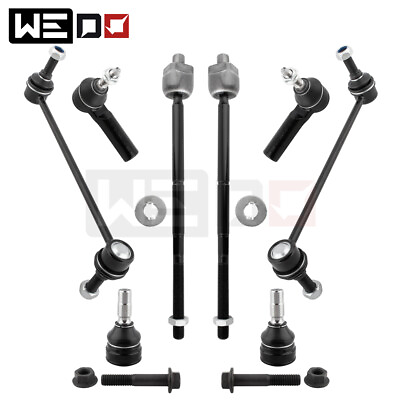 #ad 8QTY Fits Ford Mustang Front Lower Ball Joint Tie Rod Sway Bar Links Kit K500033 $59.90