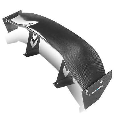 #ad NRG Innovations Carbon Fiber 59quot; GT Style Racing Rear Spoiler Wing CARB A590 $540.00
