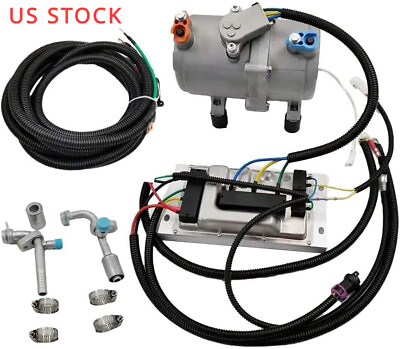 #ad 12V Electric Air Conditioner Compressor A C Kit for Campers RVs Trucks Buses $359.99