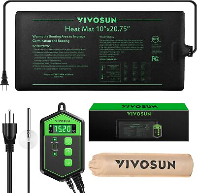 #ad VIOVSUN Seedling Heat Mat with Thermostat Warmer Heating Pad for Plant $27.99