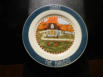 #ad SHARE THE HARVEST CARRIAGE HOUSE DESIGNS PLATE a72DXX $12.99