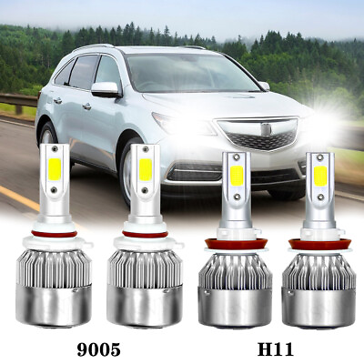 #ad 4X LED Headlight Kit H11 9005 HB3 Bulbs For Toyota Prius 2011 2010 High Low Beam $24.23