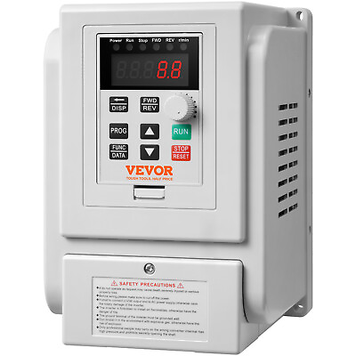 #ad VEVOR 3HP 2.2KW 10A Variable Frequency Drive VFD for 3 Phase Motor Speed Control $76.99