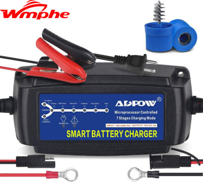 #ad Smart Car Battery Charger 12V Auto Charger Battery Maintainer Trickle Charger $18.99
