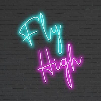 #ad 32quot;x22.5quot; Fly High Flex LED Neon Sign Light Party Gift Bright Show Display Décor $248.70