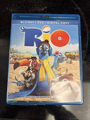 #ad Rio Blu ray DVD 3 Disc Set W Digital Copy $4.50