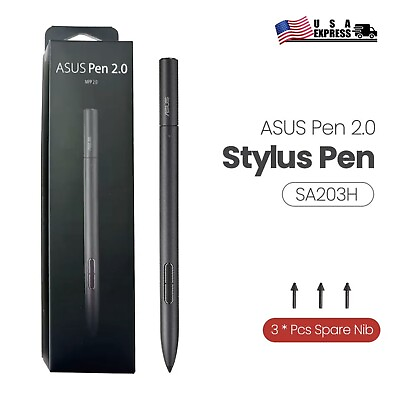 #ad NEW ASUS Pen 2.0 SA203H Capacitive Pencil Stylus Pen Windows Microsoft Black $52.87