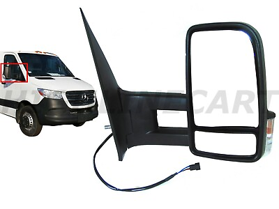 #ad For 2006 2018 Sprinter Right Side Rear View Mirror Long Arm Heated Power Signal $139.15