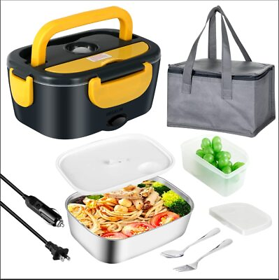 #ad Efficient Electric Lunch Box 100W Power Rapid Heating Leak Proof Heating Lu... $45.43