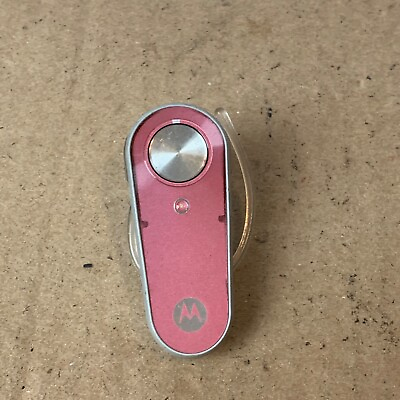 #ad Motorola H385 PINK Bluetooth Built In Microphone Single Ear Hook Headset Razr $10.99