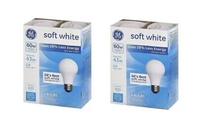 #ad 8 Incandescent Light Bulbs Use only 43 Watts 60 Watt Frosted standard Base $27.99
