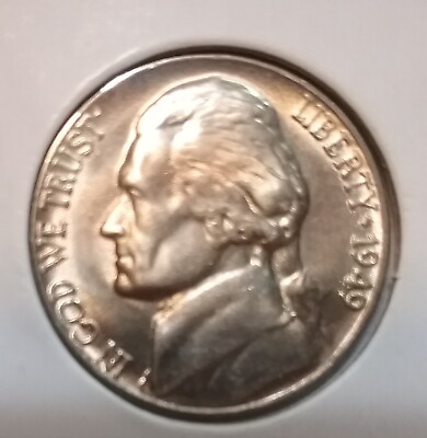 #ad 1949 Jefferson Nickel D BU Uncirculated $7.99