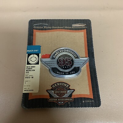 #ad #ad New Sealed Harley Davidson 95th Anniversary Fender Medallion #91573 98 Large $219.99