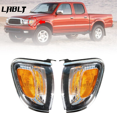 #ad For 01 04 Toyota Tacoma Pickup Truck Side Corner Marker Turn Signal Light Pair $18.64