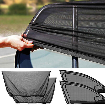 #ad Car Shades For Side Windows Baby 2 Pack Elasticized Mesh Car Window Sun Shade $8.26