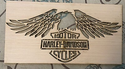 #ad Harley Davidson Stencil X Large. 3 16quot; Thick. Wooden. 11” X 16” Reusable $11.99