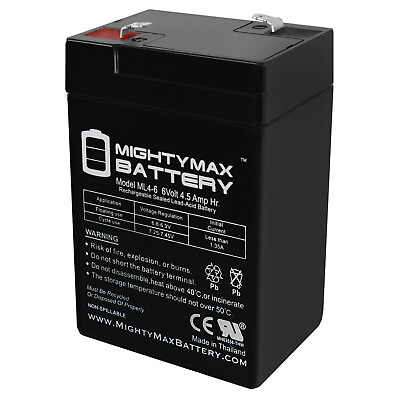 #ad Mighty Max ML4 6 6V 4.5AH 3FM4 Replacement Battery with F1 Terminal $13.99
