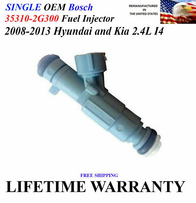 #ad Single Genuine Bosch Fuel Injector for Kia Optima Sorento Hyundai Sonata 2.4L $40.00
