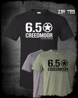 #ad 6.5 Creedmoor T Shirt Long Range Rifle Shooting Hunting Target NRA Gun Lover 2A $19.99