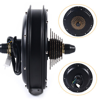 #ad 7 Speed 48V 1500W Electric Bicycle Ebike Rear Wheel Brushless Gearless Hub Motor $153.61