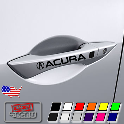 #ad 5x Door Handle Decal Sticker for ACURA TSX TL TLX RL MDX RDX Vtec A spec $11.95