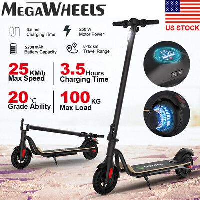 #ad ADULT ELECTRIC SCOOTER 5.2AH FOLDABLE E SCOOTER 25KM H FAST SPEED SAFE COMMUTE $198.99