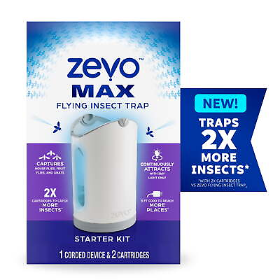 #ad Zevo Max Flying Insect Trap Fly Trap with 2 Refills $30.99