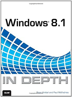 #ad Windows 8. 1 in Depth Paperback Paul Knittel Brian McFedries $7.98