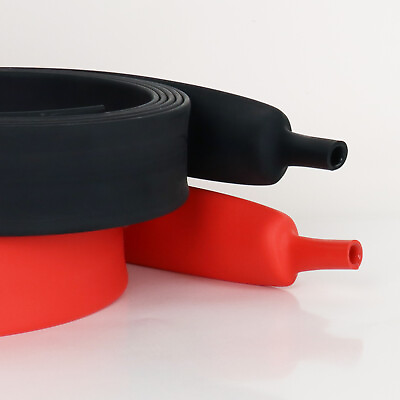 Black or Red Heat Shrink Tubing 3:1 Marine Grade Waterproof Glue Adhesive Lined $13.99