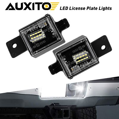 #ad AUXITO White LED License Plate Tag Light For 2014 18 Chevy Silverado GMC Sierra $14.89