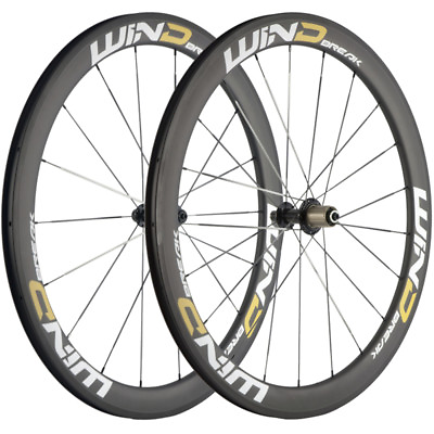 WINDBREAK Carbon Clincher Wheelset 50mm Carbon Bicycle Wheels 700C R13 Hub UD $358.00