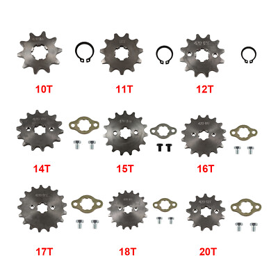 #ad 420Chain 17mm 10 18T Front Sprocket For 50 70 90 110 125 140cc ATV Pit Dirt Bike $6.99