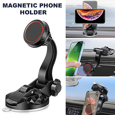 #ad Universal Magnetic Car Mount Holder Dash Windshield Suction Cup For Cell Phone $9.02