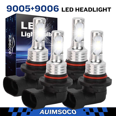 #ad Led Headlights Lamp Bulbs High Low Beam For 99 02 Chevy Silverado 1500 2500 3500 $28.99