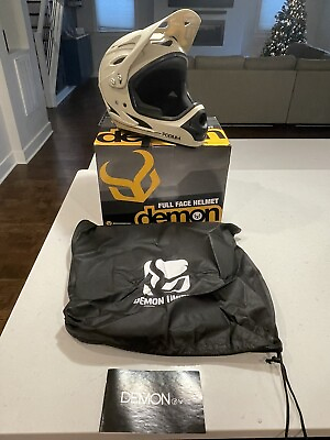 #ad #ad Demon Podium Full Face Mountain BMX Helmet XL Tan Black $29.99