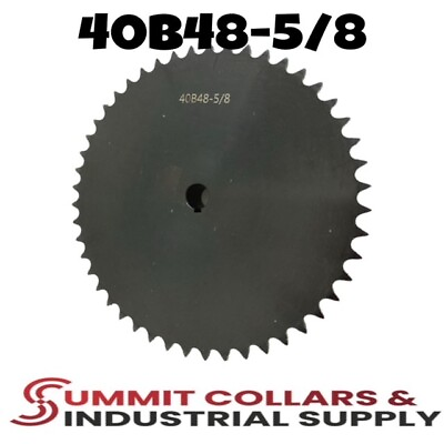 #ad #40 Roller Chain Sprocket B Type 5 8quot; Bore 48 Tooth 40B48 5 8 $29.99