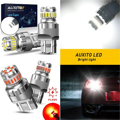 #ad AUXITO 2X W21W 580 T20 6500K White DRL 7443 582 Bulb 12V 23SMD LED Reverse Light GBP 12.99