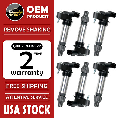 #ad Pack of 6 Ignition Coils for Chevy Traverse Cadillac ATS CTS GMC Acadia UF569 $59.14