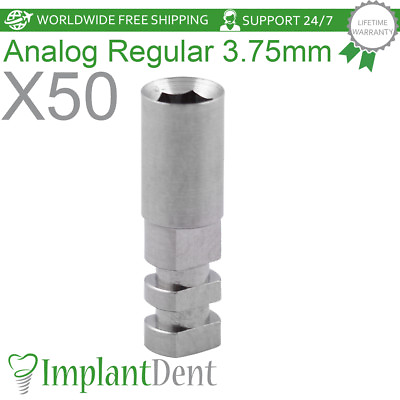 #ad 50pcs Analog for Regular Platform 3.75mm Dental Fixture Int Hex Abut ment $275.00