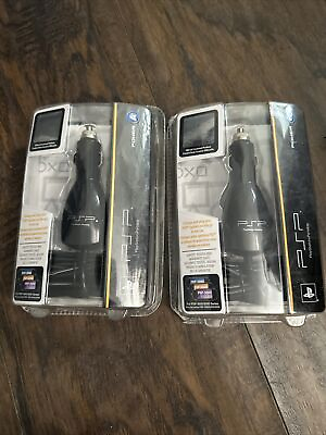 #ad Power Sony PlayStation Portable PSP Car Charger NEW SEALED 1000 2000 3000 Lot 2 $25.00