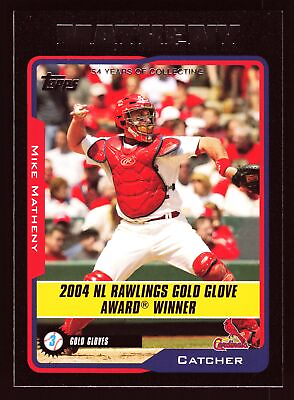 #ad Mike Matheny St. Louis Cardinals 2005 Topps Black #705 Ser. #d 54 $9.99