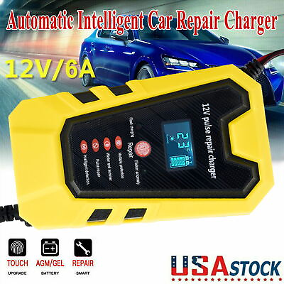 Intelligent Automatic Car Battery Charger 12V 8Amp Pulse Repair Starter AGM GEL $18.59