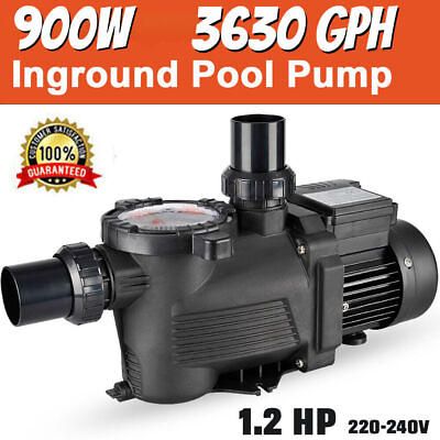 #ad 1.2HP INGROUND Swimming POOL PUMP MOTOR with Strainer 220V for Hayward 3650GPH $255.26