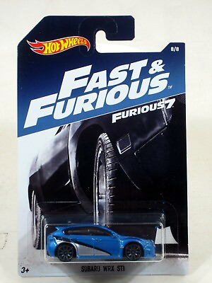 #ad Hot Wheels 2017 Fast amp; the Furious Series 1:64 SUBARU WRX STI BLUE Car # 8 8 $3.99