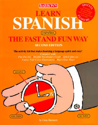 #ad Learn Spanish Espanol the Fast and Fun Way with Book Spanish Edition GOOD $5.72