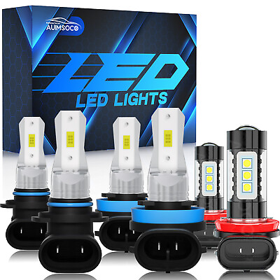 #ad For Toyota Highlander 2014 2016 6000K Combo LED Headlight Fog Lights Bulbs Kit $44.43